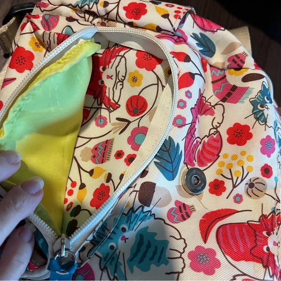 LILY BLOOM Marley Floral Print Backpack in the Love Cats or Playful Garden Cats - Picture 11 of 13